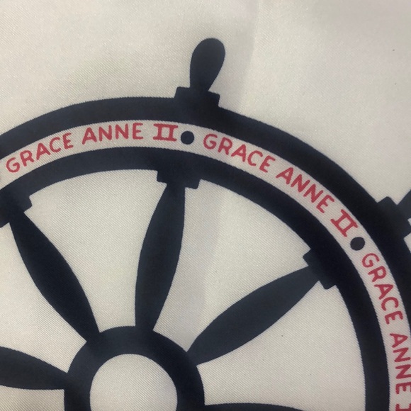 Pura Seta Italian Silk Nautical Scarf - Picture 2 of 6